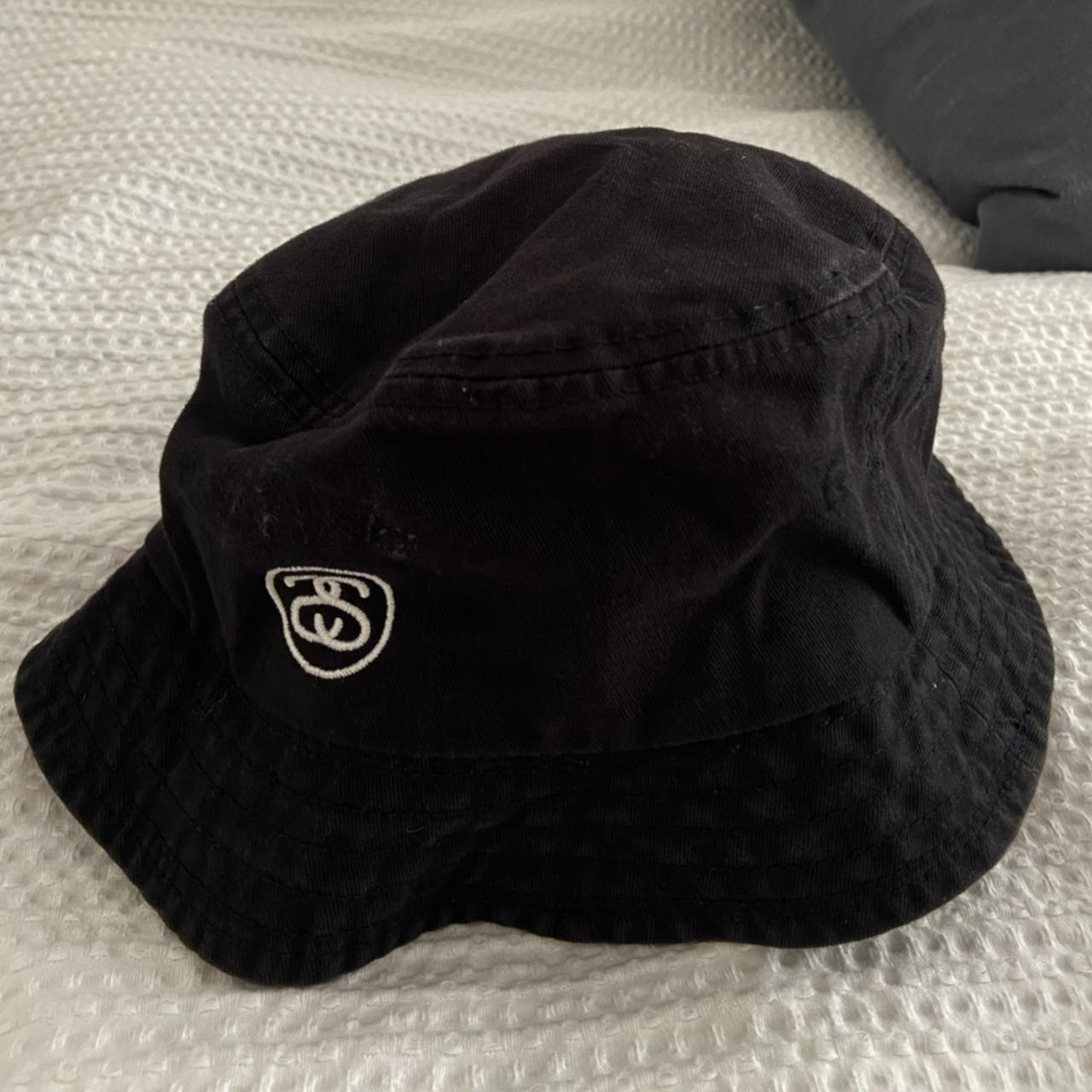 Stussy bucket hat in black - medium size. In good... - Depop