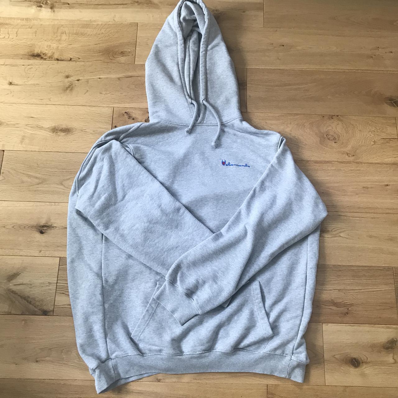 Very rare Vetements Champion logo hoodie. 10 10 Depop