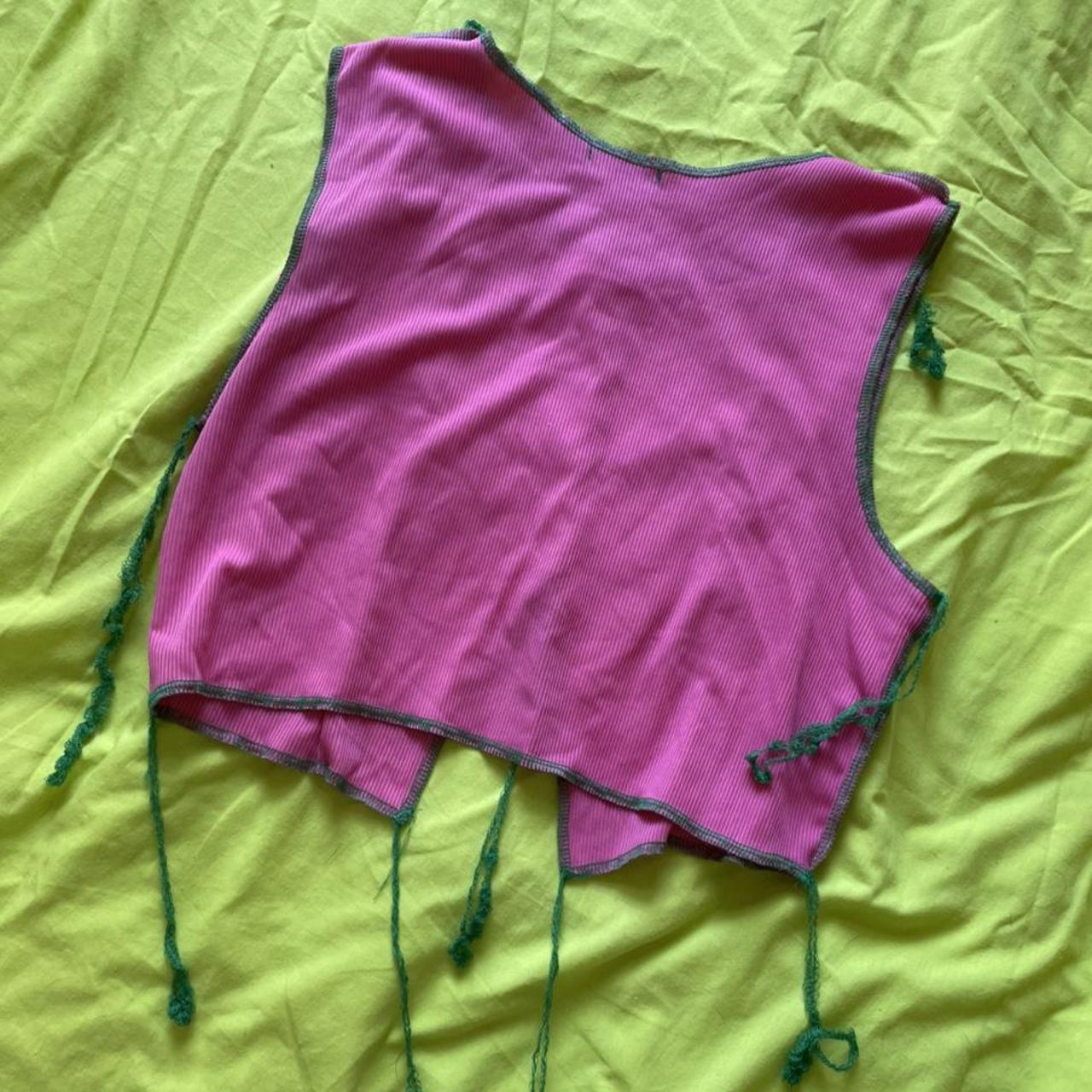 Pretty little thing PLT Pink and green Exposed seam... Depop