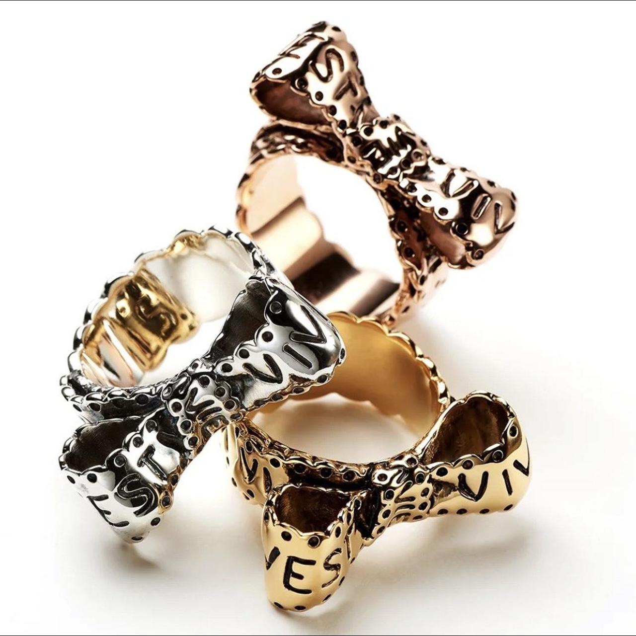 （訳ありセール 格安） Westwood Vivienne bow Depop | Gold Color: XS Size: ring アクセサリー