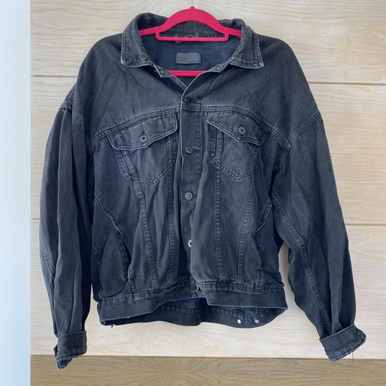 ASOS BLACK DENIM JACKET (OVERSIZED) Washed black... Depop