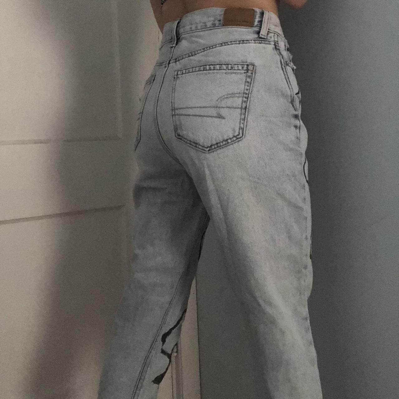 Hand Painted Custom American Eagle Jeans - Depop