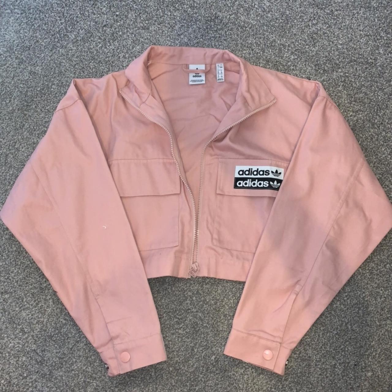 afstand impliciet etnisch Adidas pink biker cropped jacket Super cute, sad to... - Depop