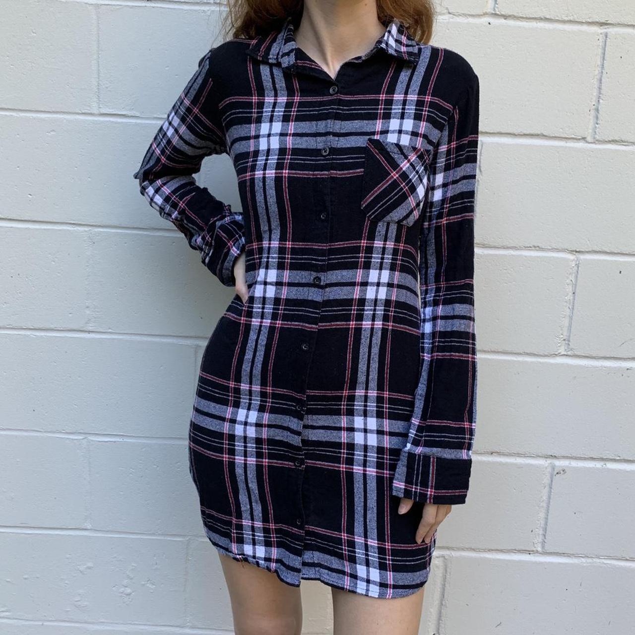 plaid tweed mini dress