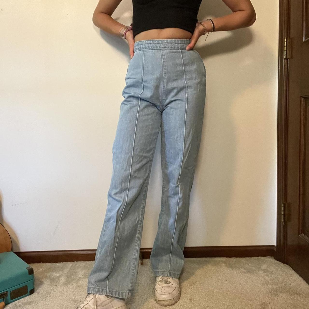 wide leg baggy jeans!!! These have really cool... - Depop