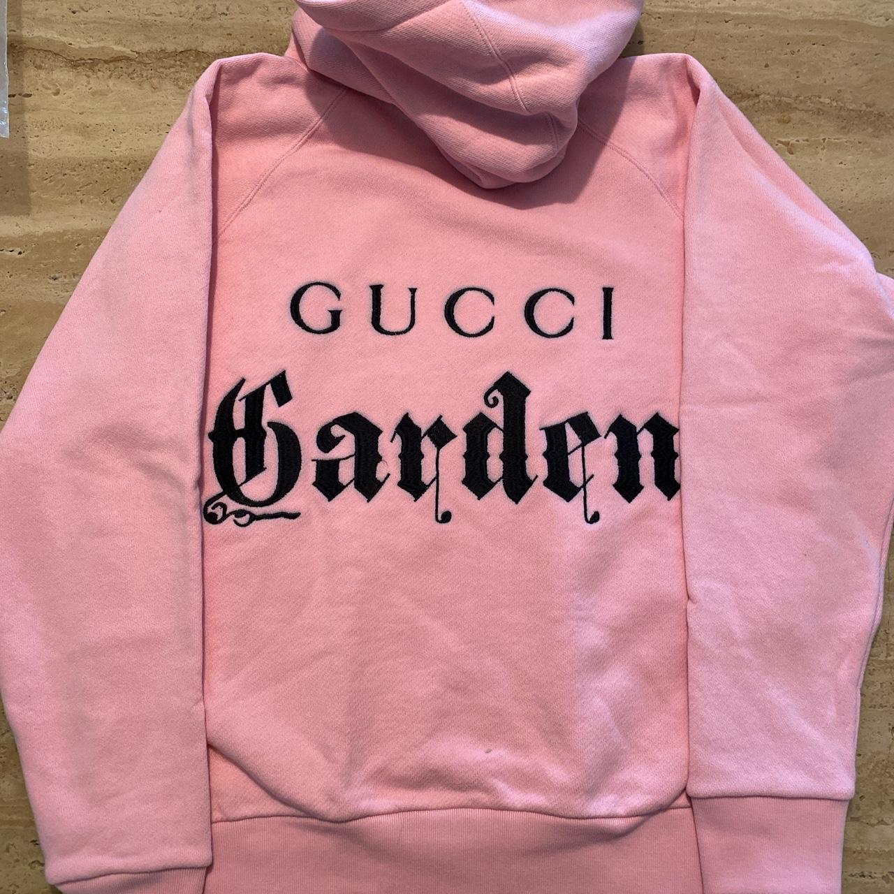 gucci garden hoodie pink