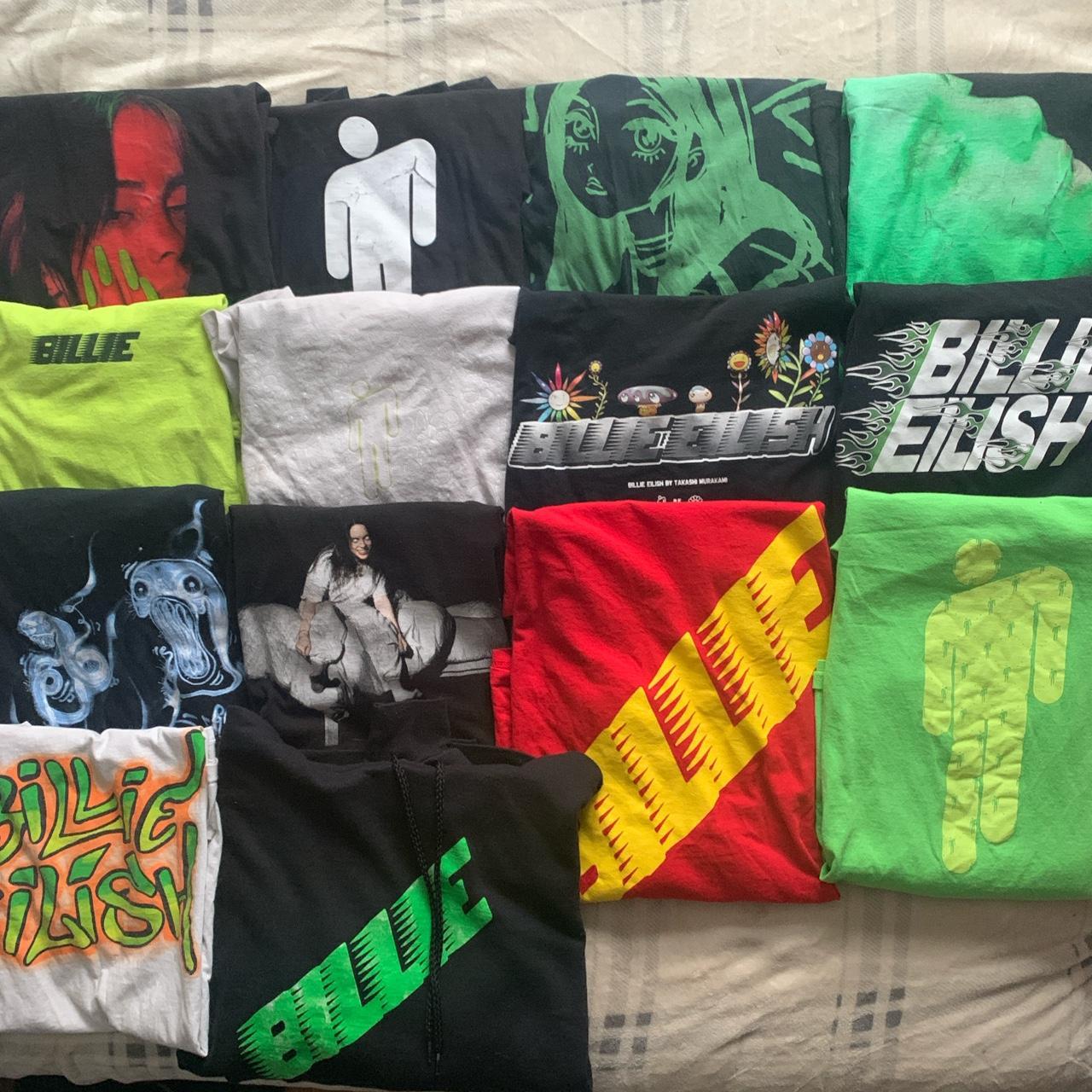 My Billie Eilish Merch Collection!! Everything In... - Depop