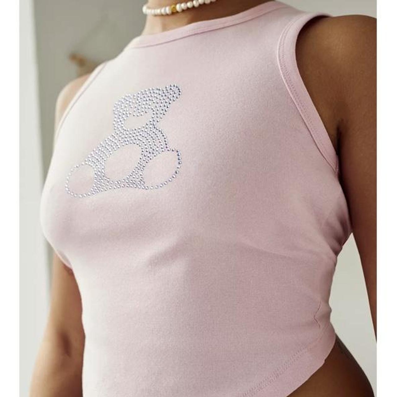 Baby pink backless tank top urban outfitters - dead... - Depop