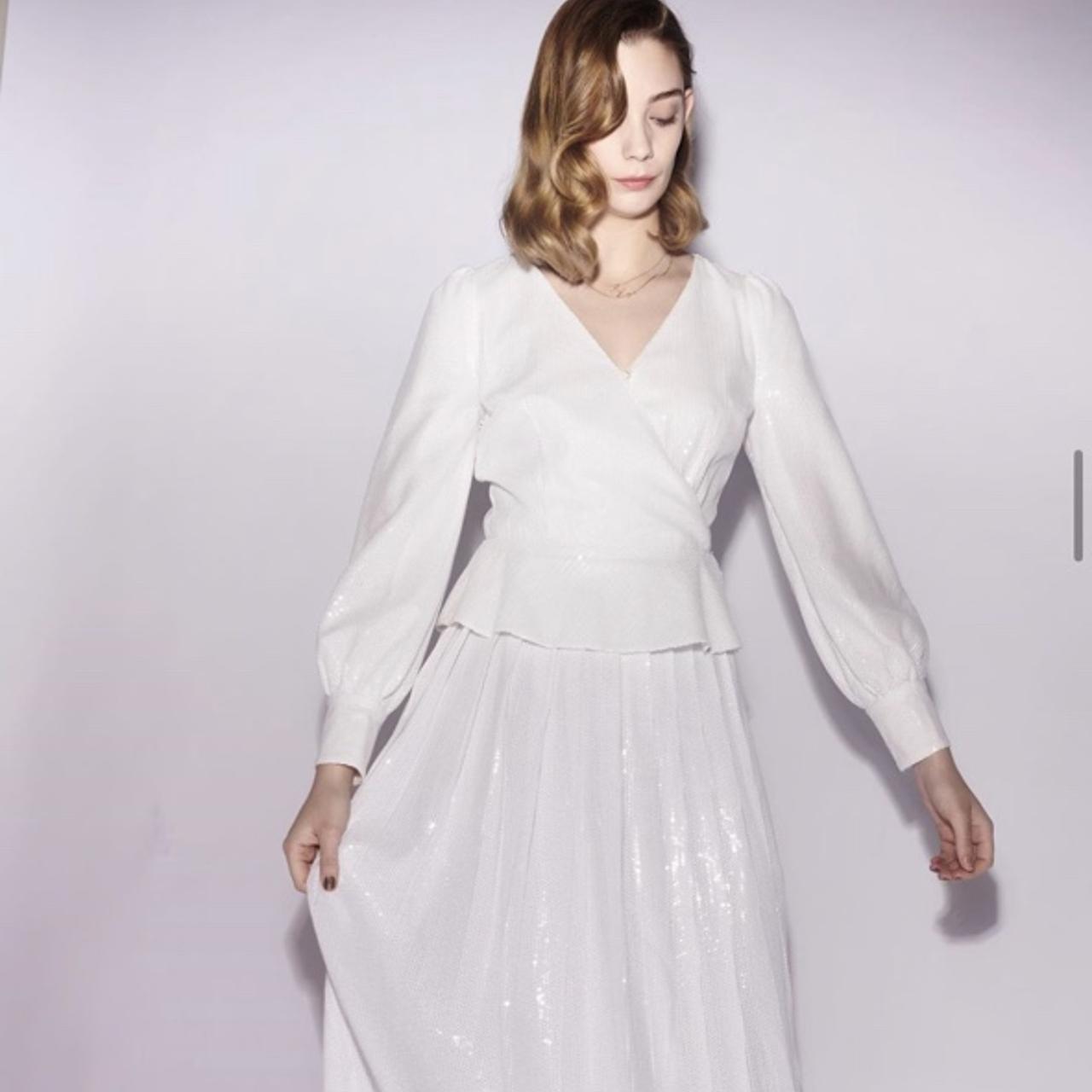 Olivia Rubin White Sequin top and