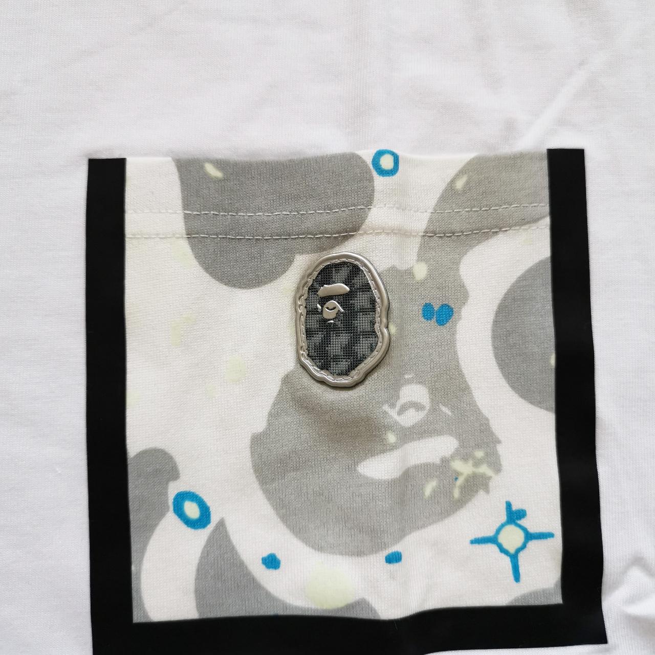 BAPE Relaxed Space Camo Pocket Tee White Mens size... - Depop