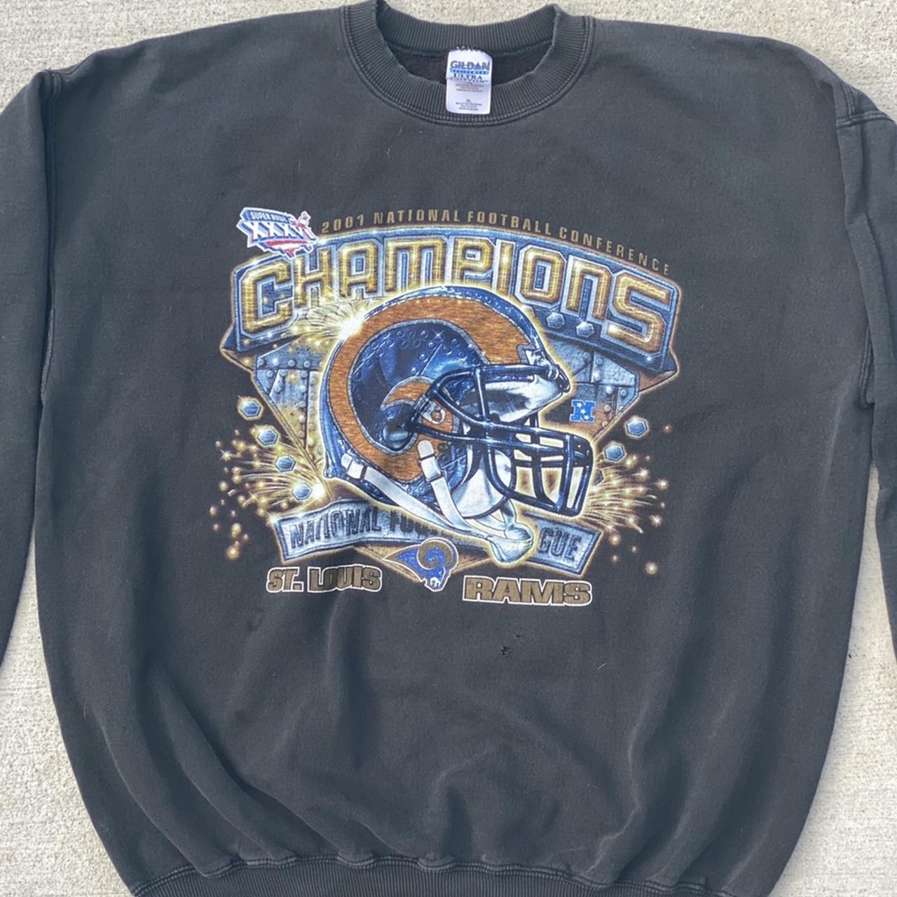 Vintage 2001 St. Louis Rams NFC Champions Long Sleeve T-Shirt 