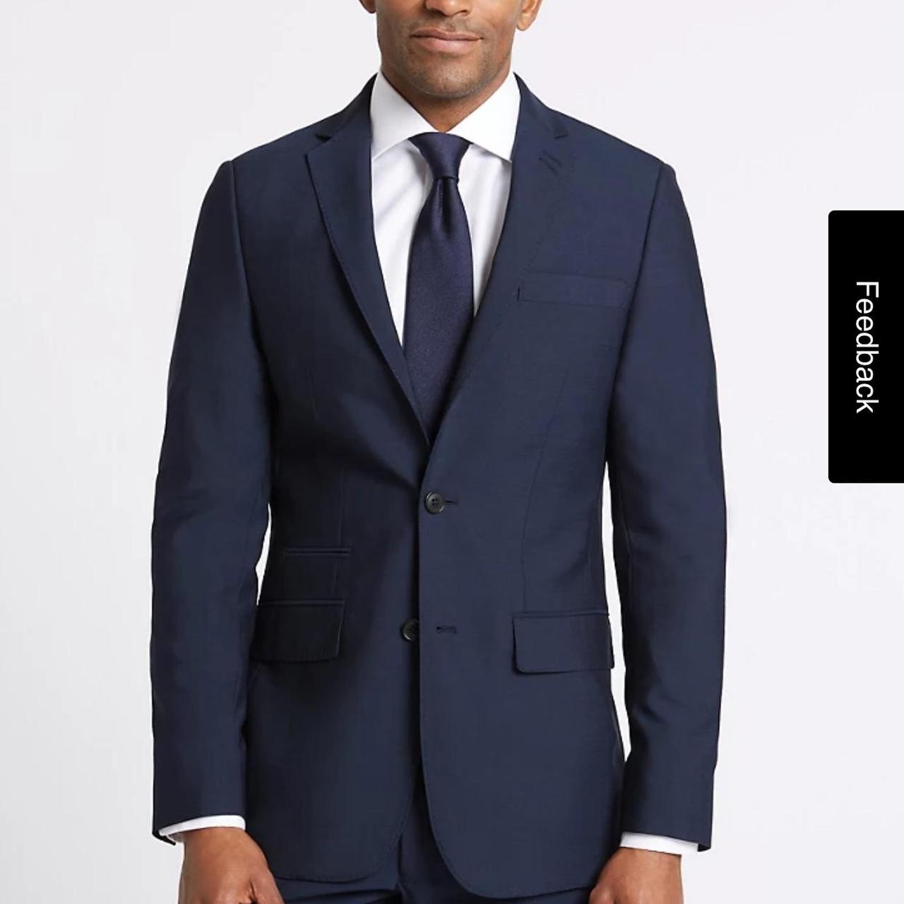 Mens tailored fit suit jacket This men’s suit... Depop