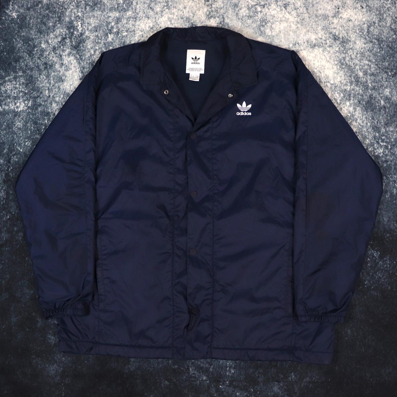 Adidas Men's Navy Jacket | Depop