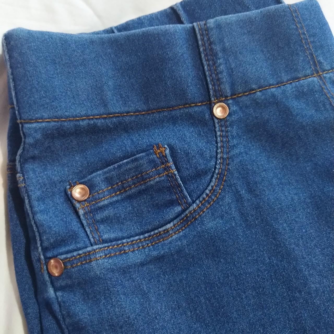 Comfy Joe browns denim look jeggings. There a size. Depop