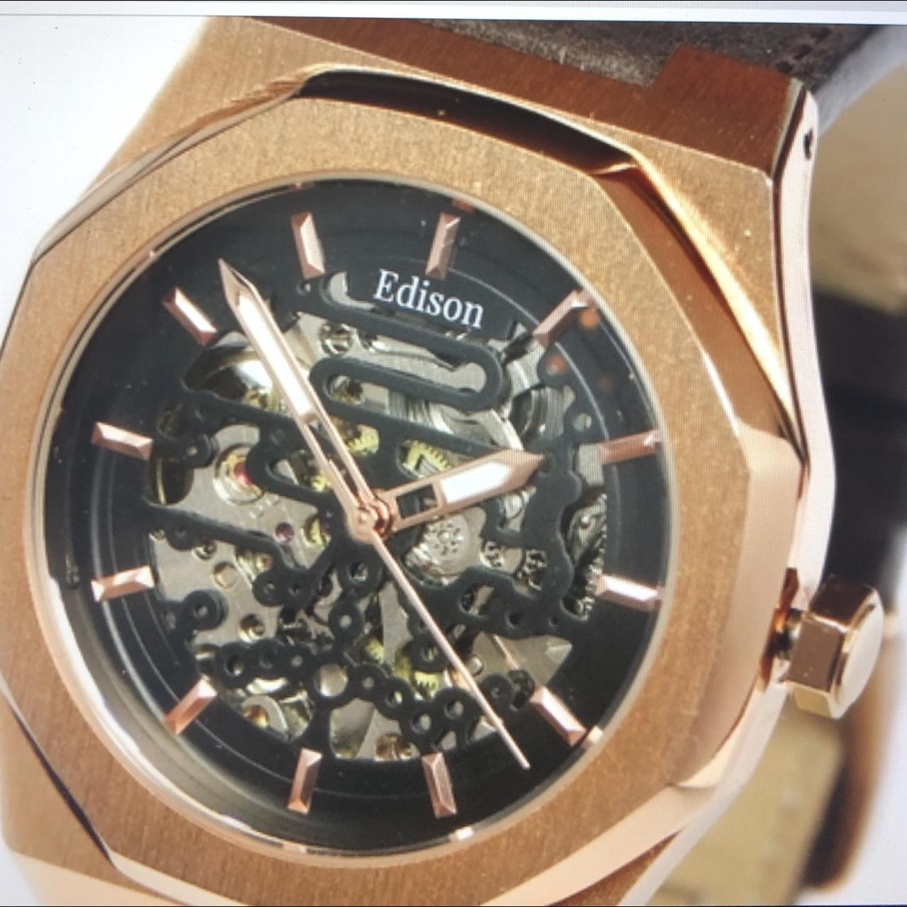 Edison discount skeleton watch