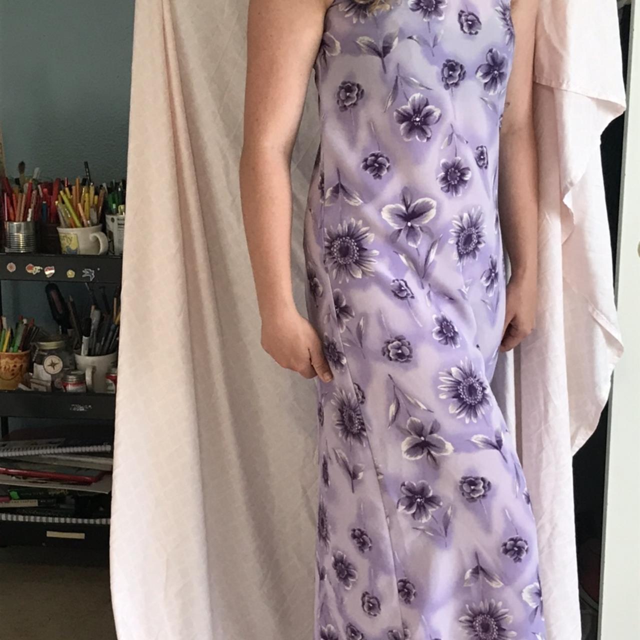 Joules Women's Purple and Cream Dress (2)
