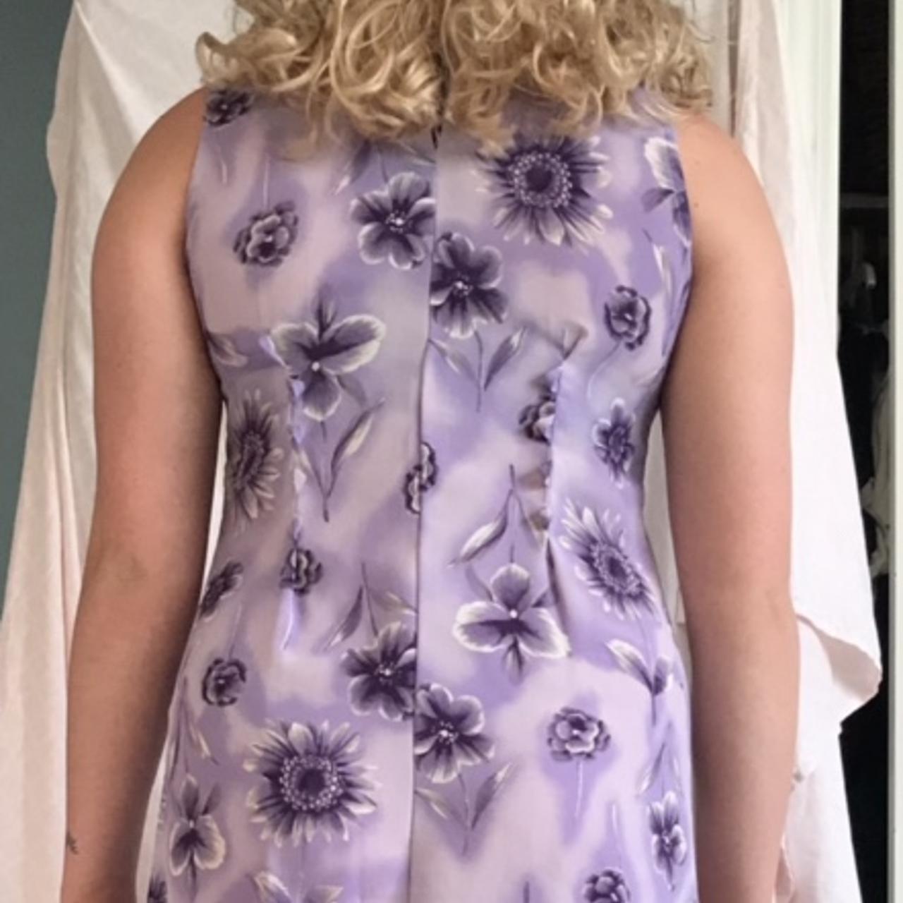 Joules Women's Purple and Cream Dress (3)
