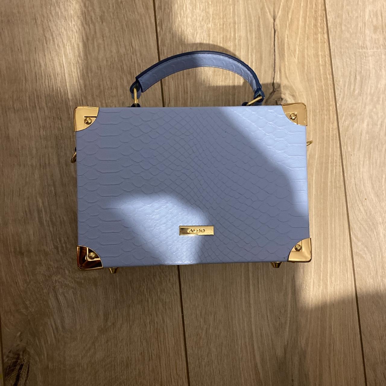 Blue and white aldo bad box shape worn once has cute Depop