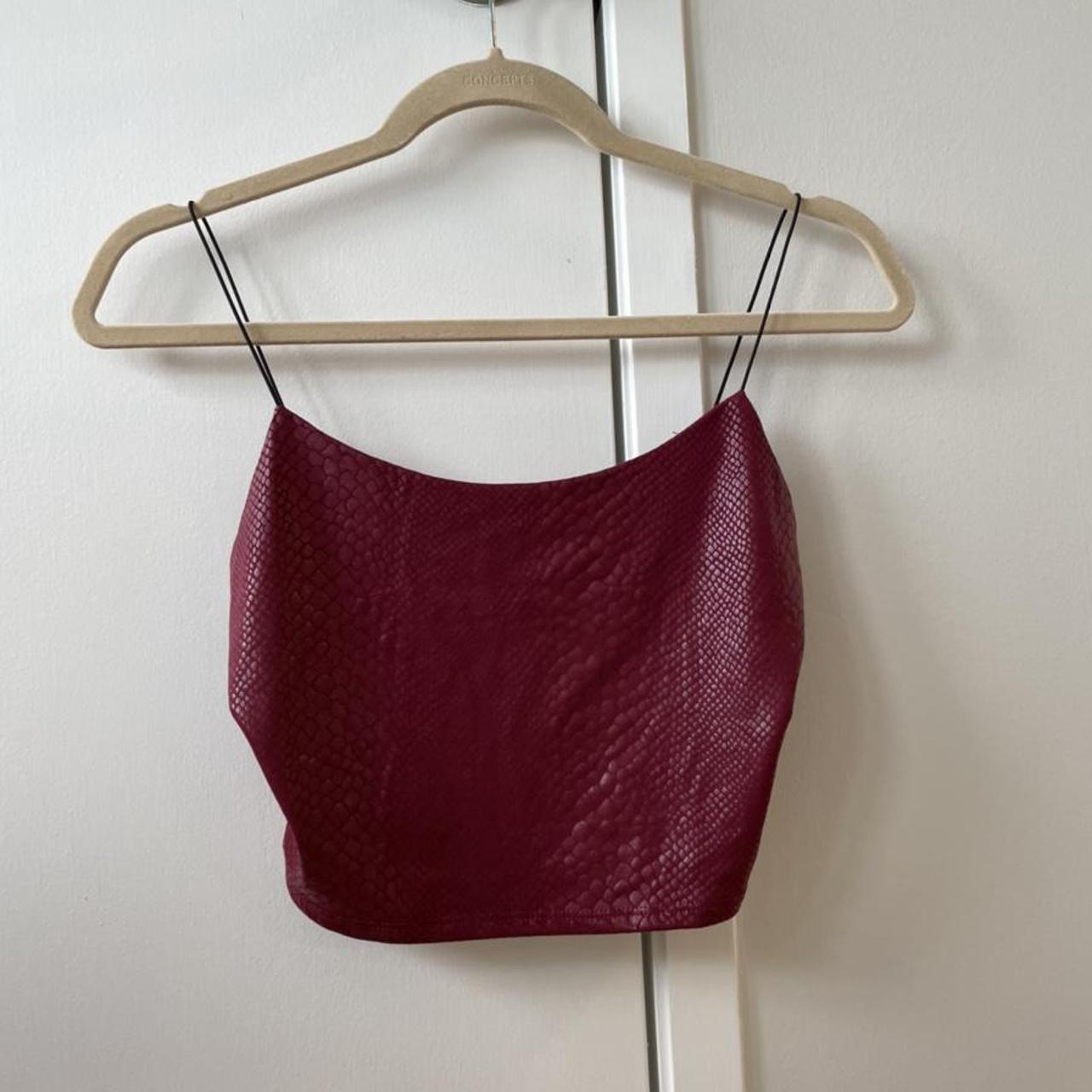 snakeskin spaghetti strap