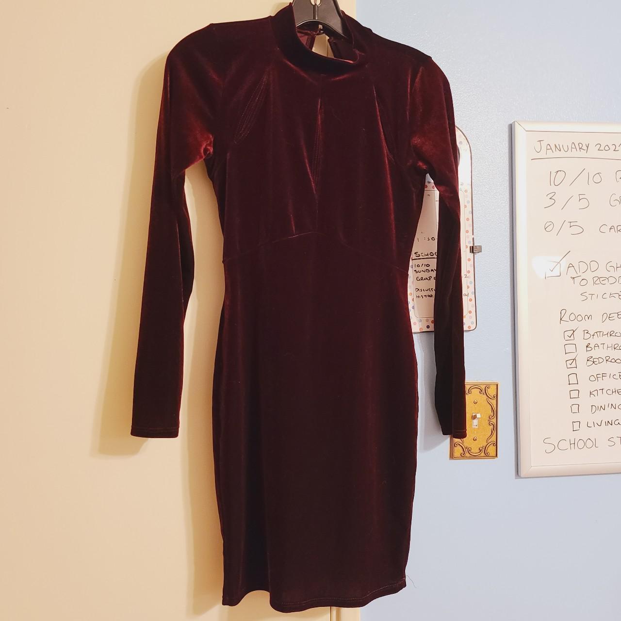 charlotte russe red velvet dress