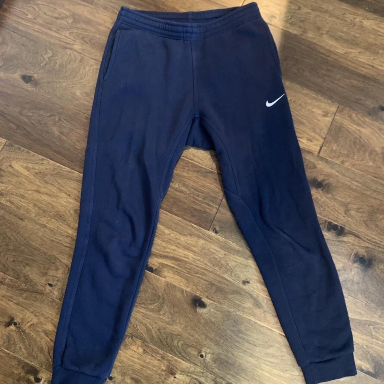 nike navy blue sweats/joggers, in great condition,... - Depop