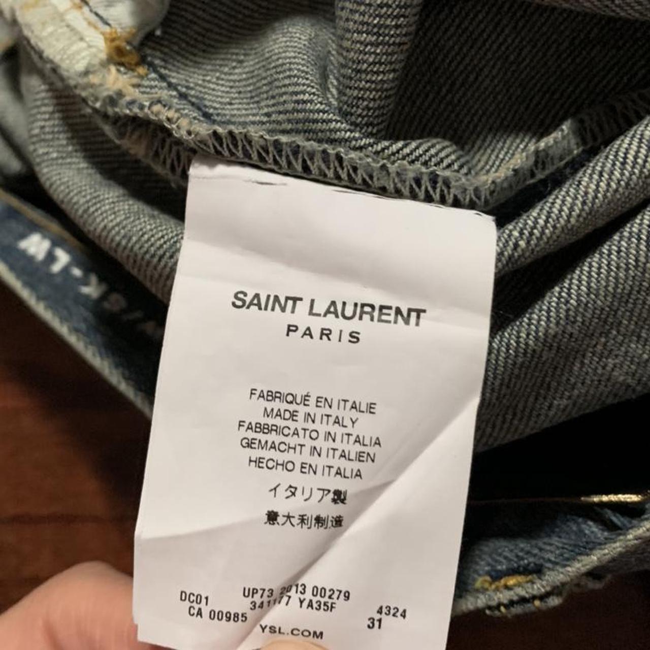 Saint Laurent Paris Jeans D01 W/SK-LW staple pair... - Depop