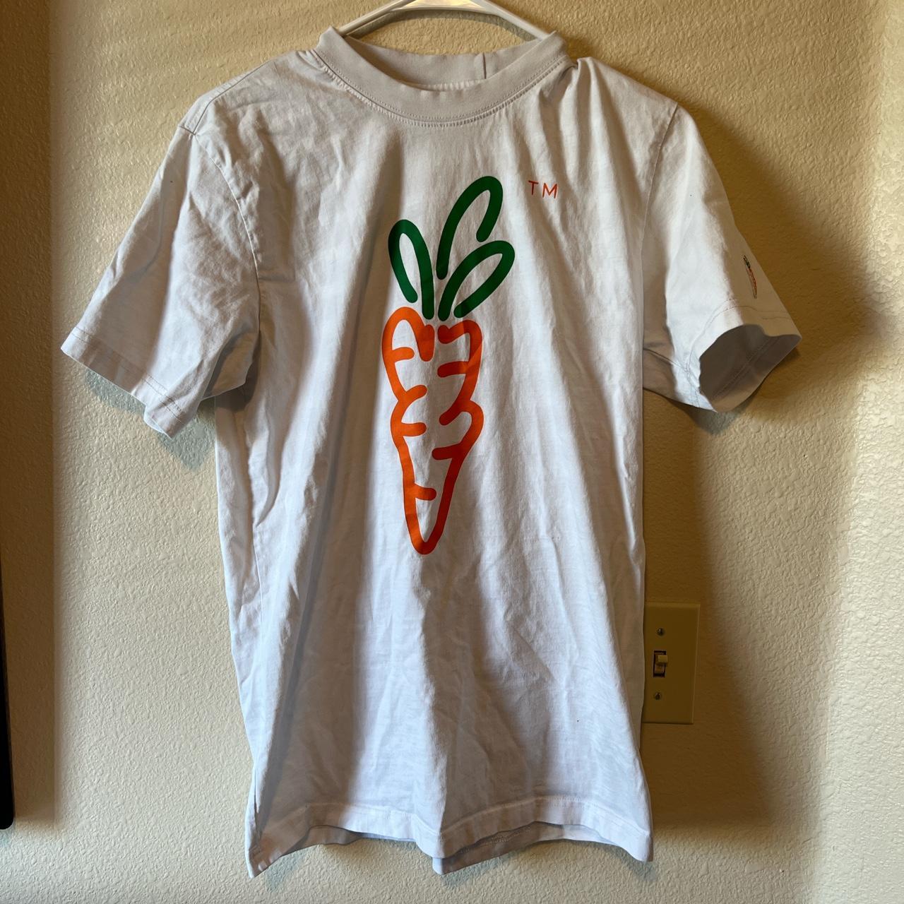 CARROTS BY ANWAR CARROTS SHIRT size medium white... Depop