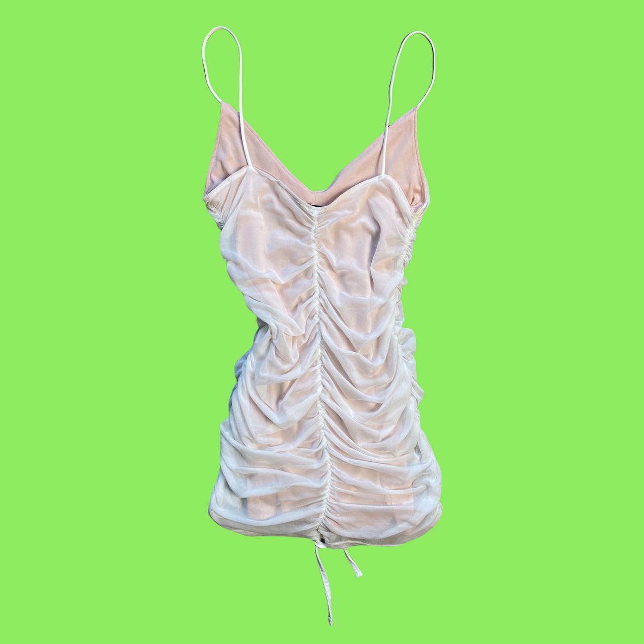Pretty little thing mesh spaghetti strap dress. In... Depop