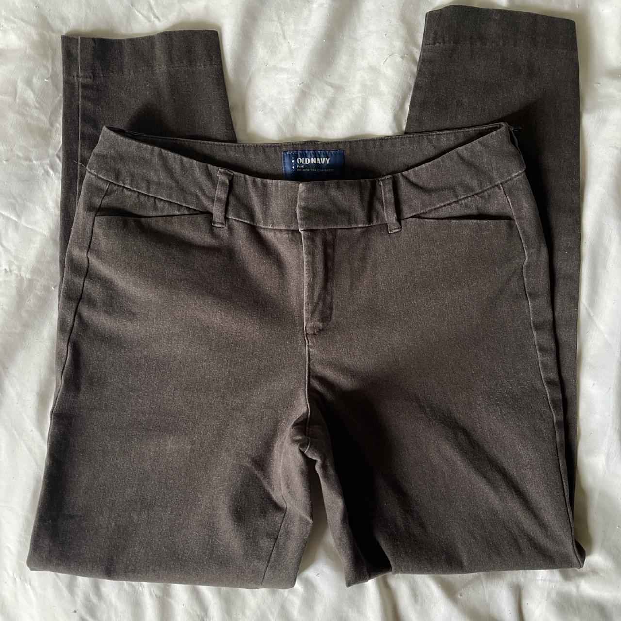 Pixie Mid-Rise chinos trousers Old navy, washed - Depop
