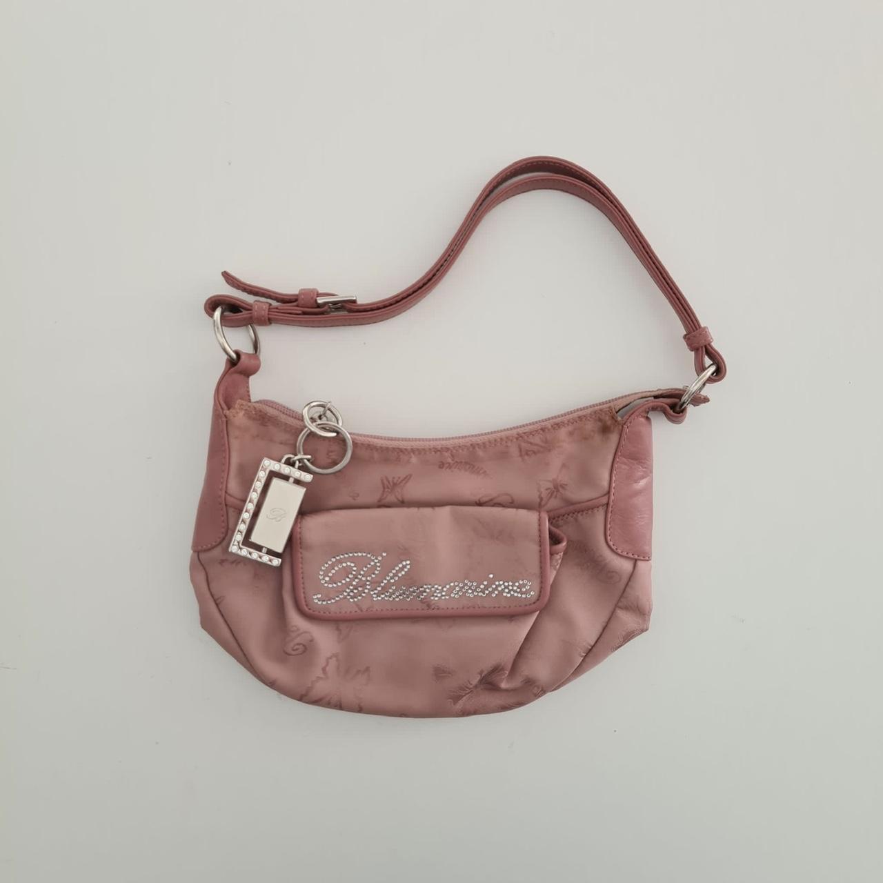 Rare BLUMARINE y2k mini handbag in pink with all... Depop