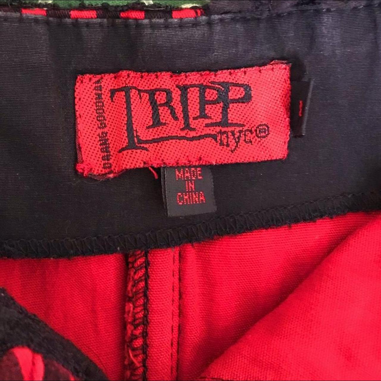 Vintage Tripp NYC Ringmaster Red & Black Striped & Star Corset authentic Top - L