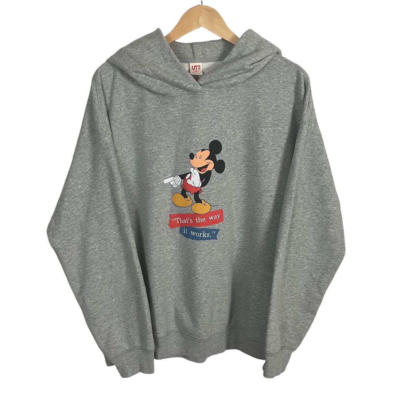 Disney x Uniqlo Mickey Mouse Hoodie Size XL can. Depop