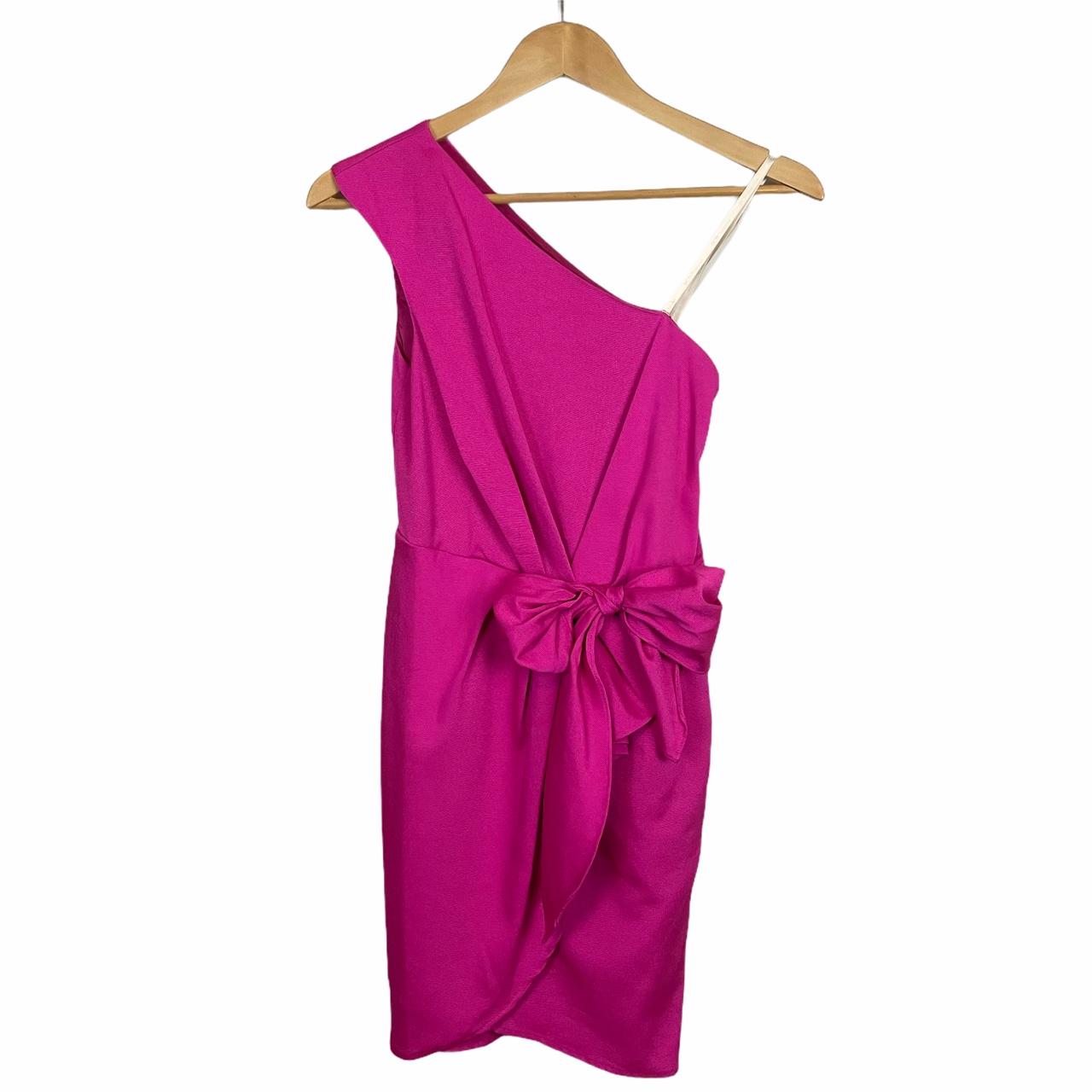 BCBG Candy Pink One Shoulder Dress Size 0 New