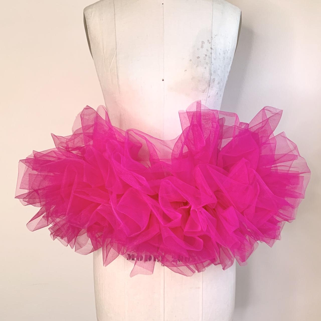 Hot pink tutu with wide elastic waistband! Made by... Depop