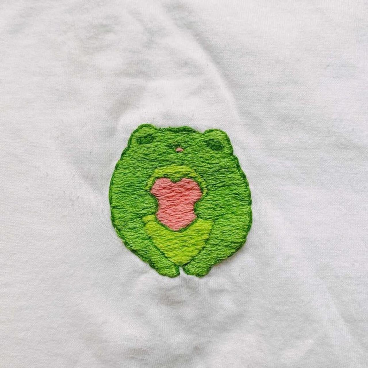 Hand embroidered frog with heart 💗 This was a... - Depop