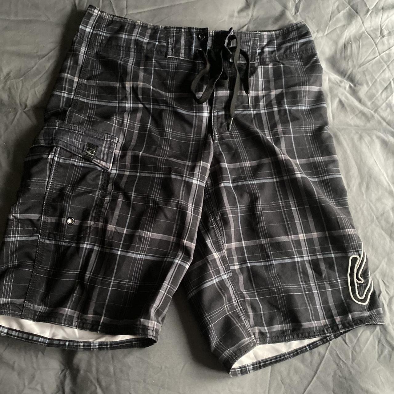 O'Neill Men's Black and Grey Shorts | Depop