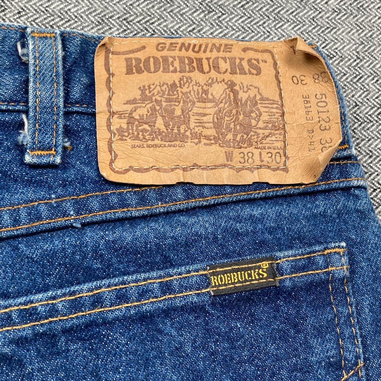 Vintage Genuine Roebucks Denim Jeans. Made in USA 🇺🇸... - Depop