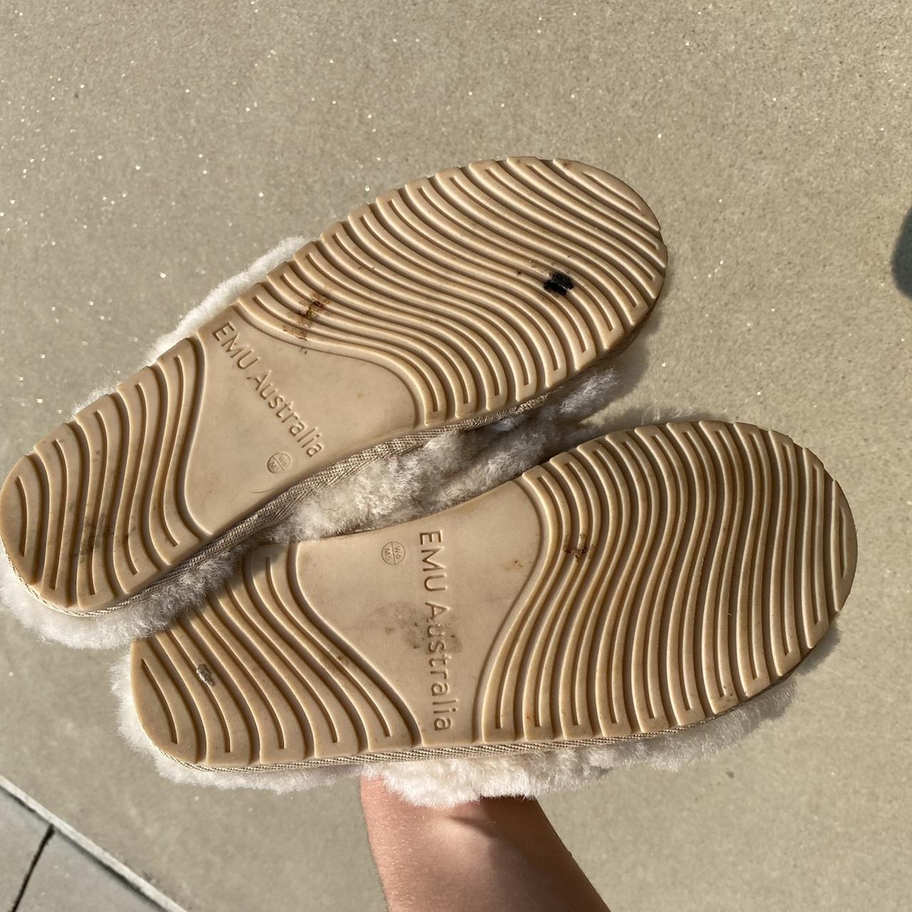 EMU Australia Women's White and Cream Slides Depop