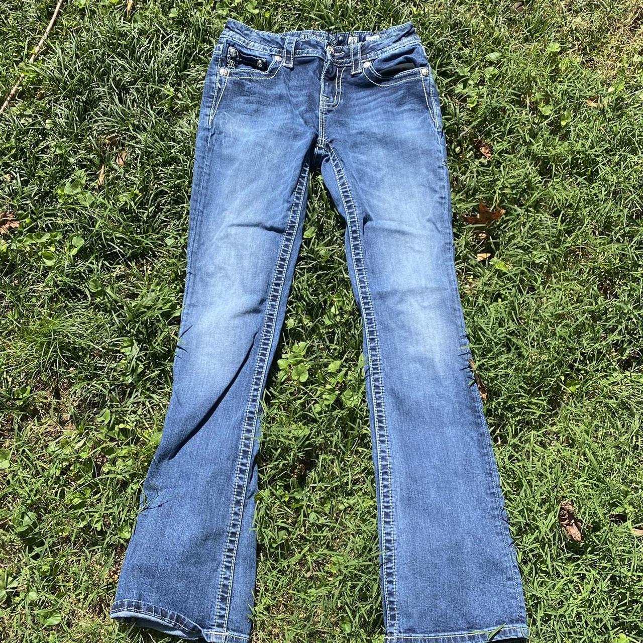 Miss Me Jeans Size 27 Mid Rise Bootcut Waist Depop 7728