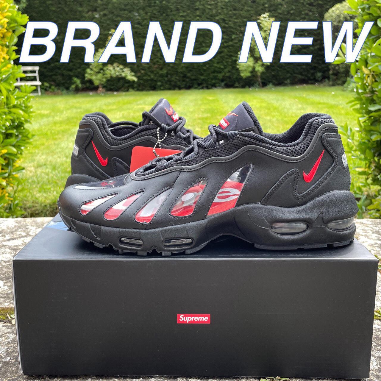 Supreme Nike Air Max 96 Black Speed Red CV7652-002