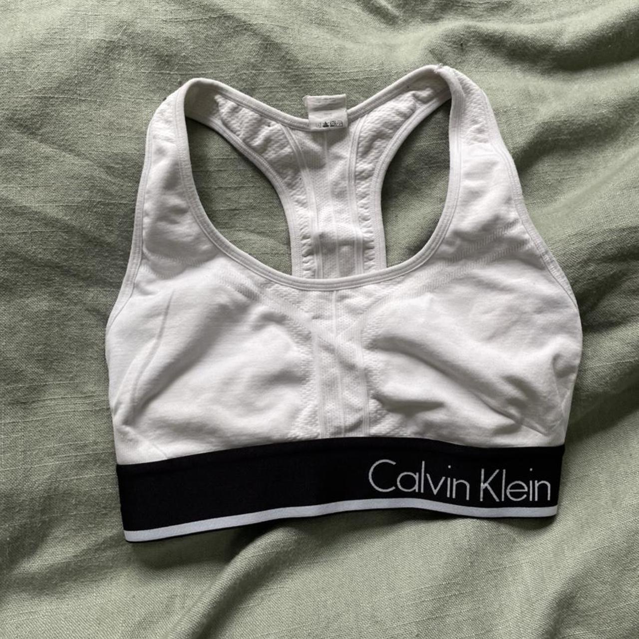 Calvin Klein sports bra Size can fit XSM Super soft Depop
