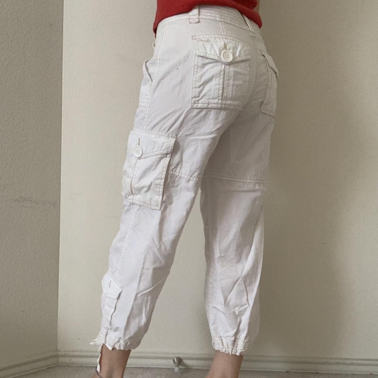 Aeropostale Women's White Trousers | Depop