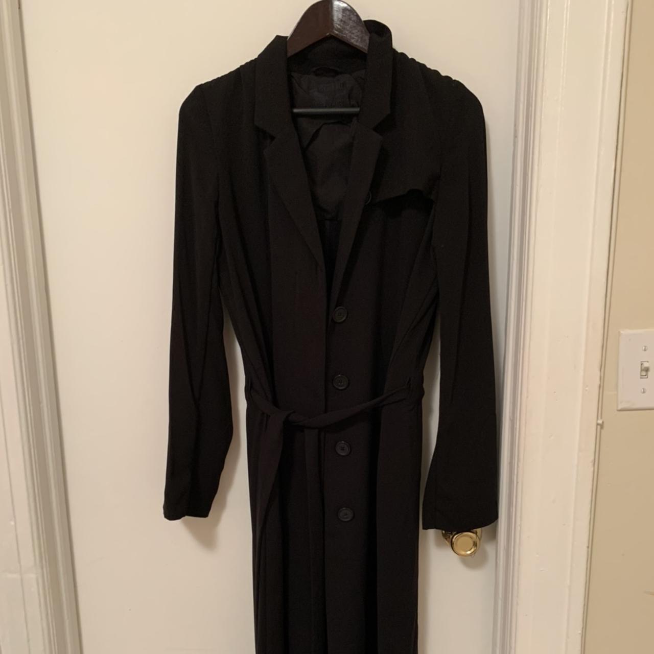 Just Female Women's Black Coat | Depop