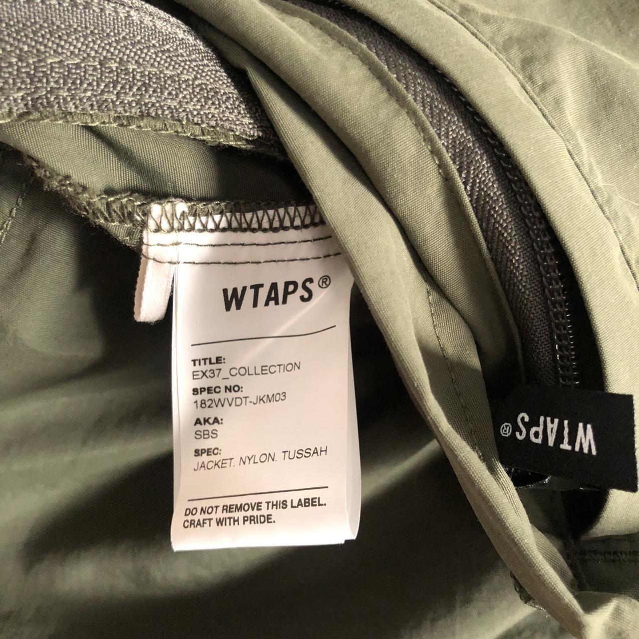 WTAPS Army Green SBS Jacket, Nylon Tussah. EX37...