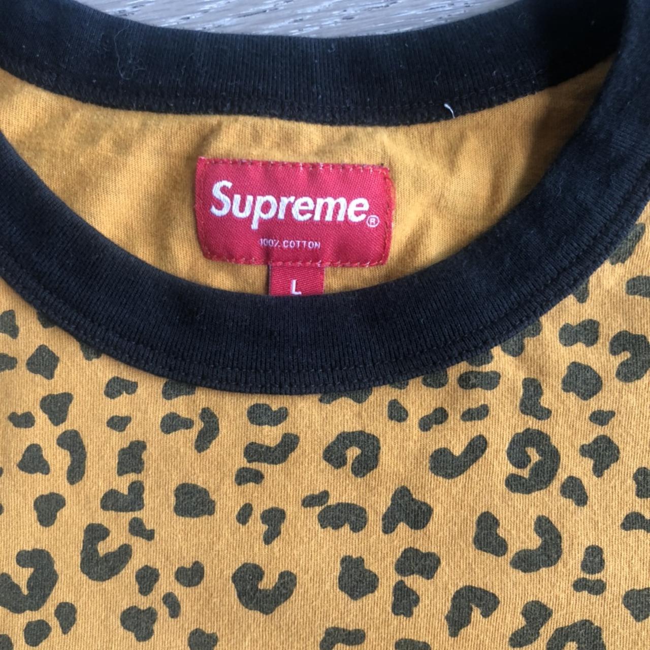 Supreme Men's Leopard Print T-Shirt