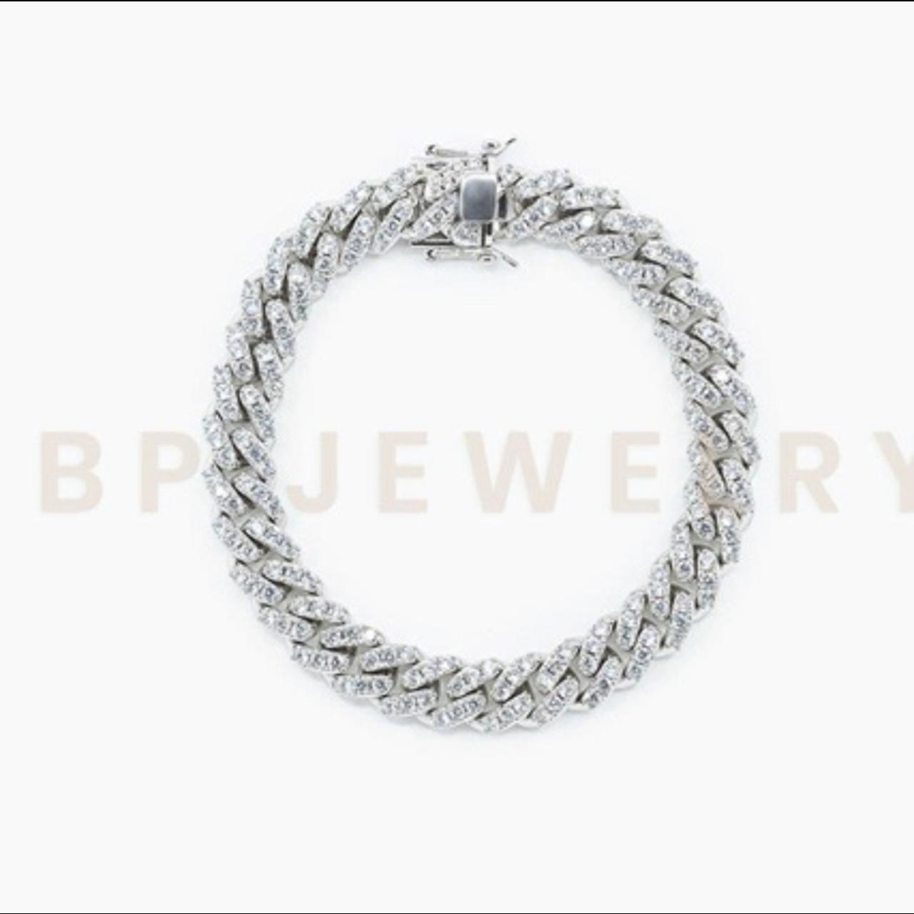 AUTHENTIC BP JEWELRY Original Silver Cuban Anklet... Depop