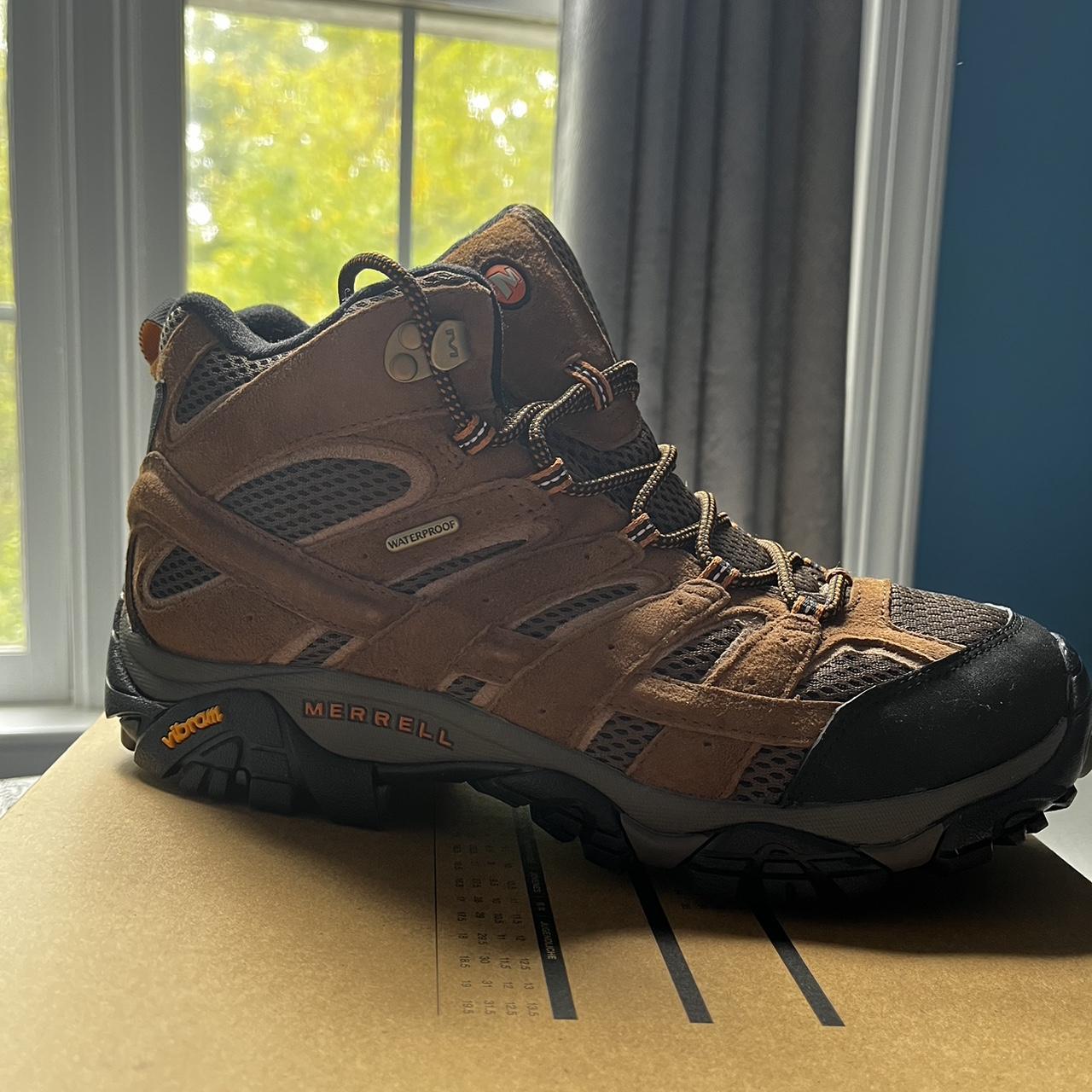 Merrell Men's Brown and Black Boots | Depop