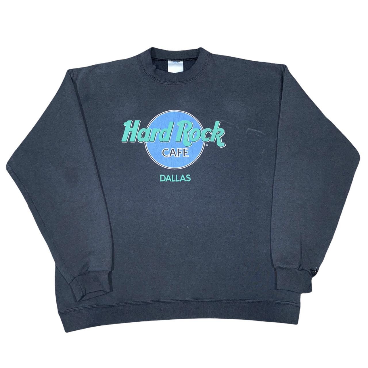 vintage 90s hard rock café crewneck sweatshirt size... - Depop