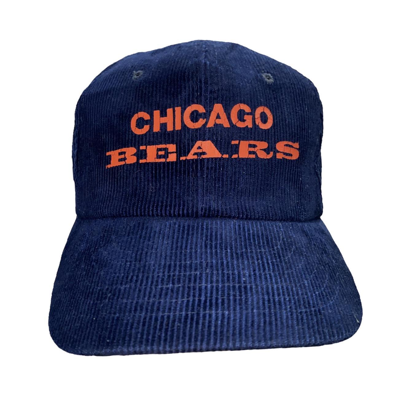 Vintage 80s Chicago Bears Corduroy Snapback Hat Depop   P0 