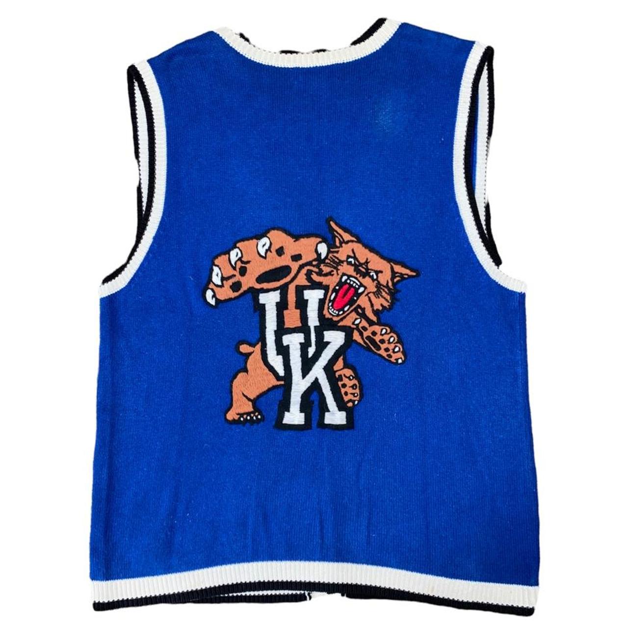 vintage 90s Kentucky University knitted vest size... Depop